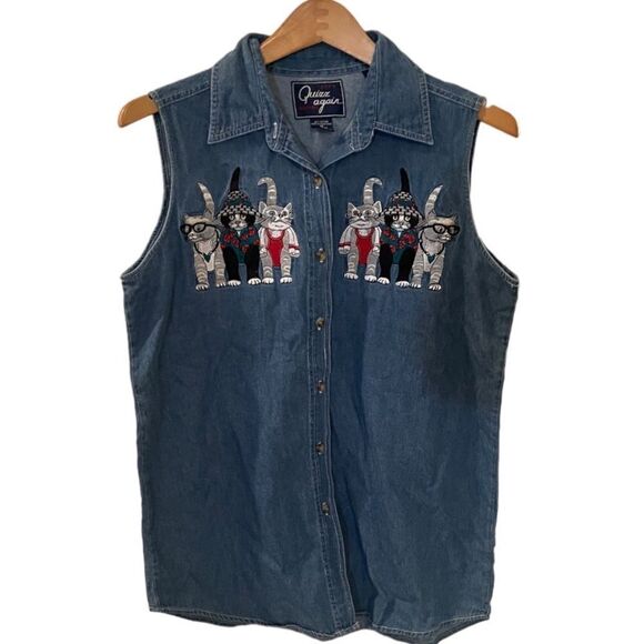 Unique Kitty Cat Top! Too Cute! Size Medium - Picture 1 of 6